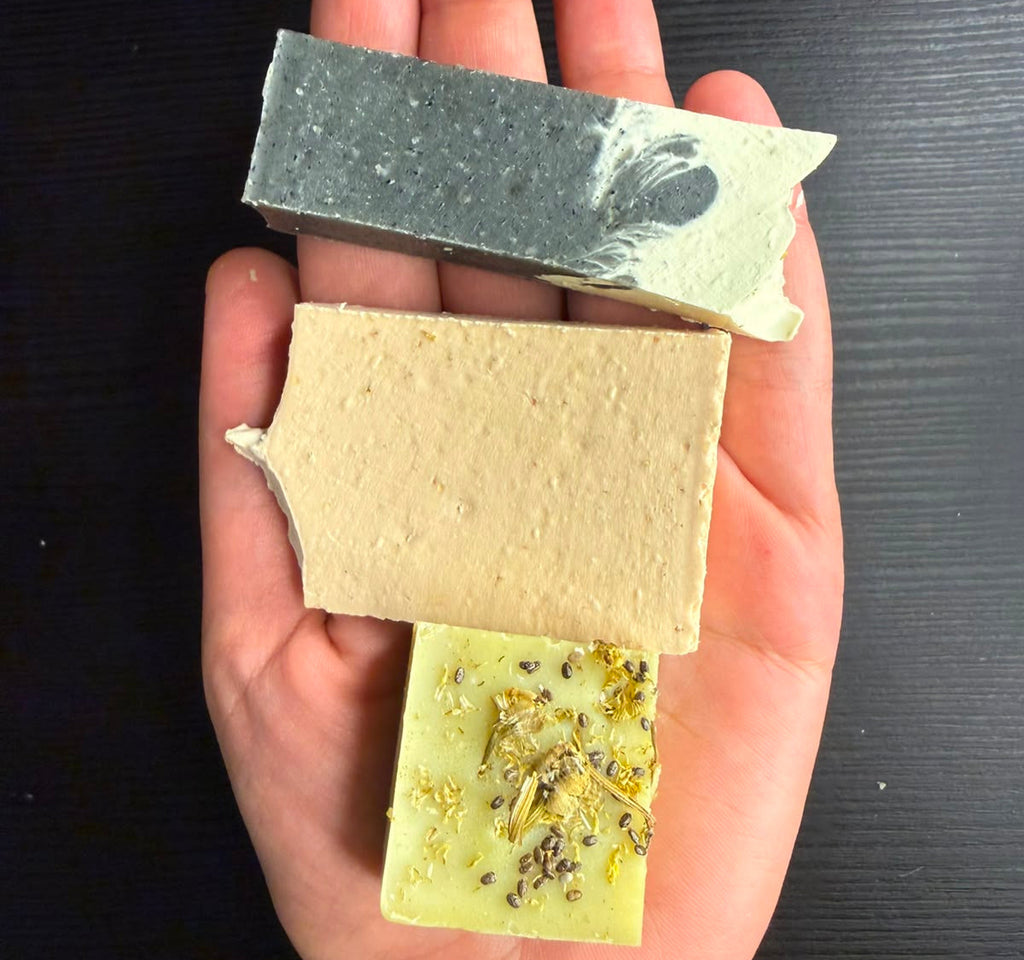 Naomie Finds / 3  Random Small Soap Pieces